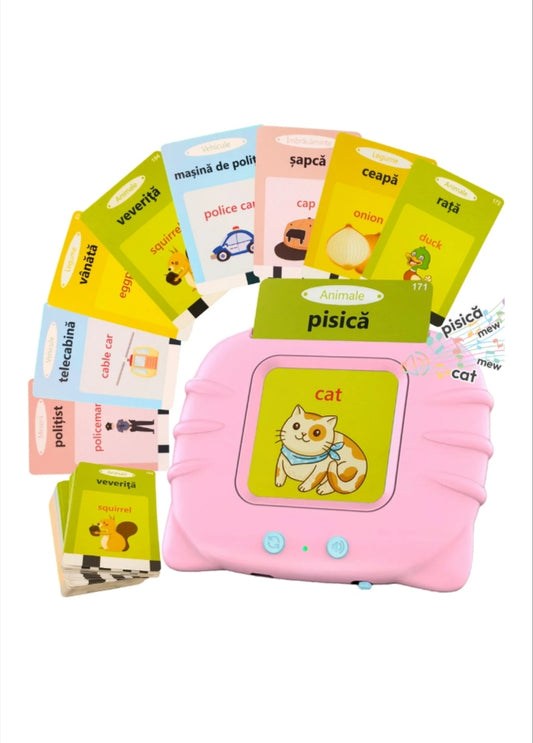 Jucărie de învățare a cuvintelor - Cititor de carduri interactive pentru copii