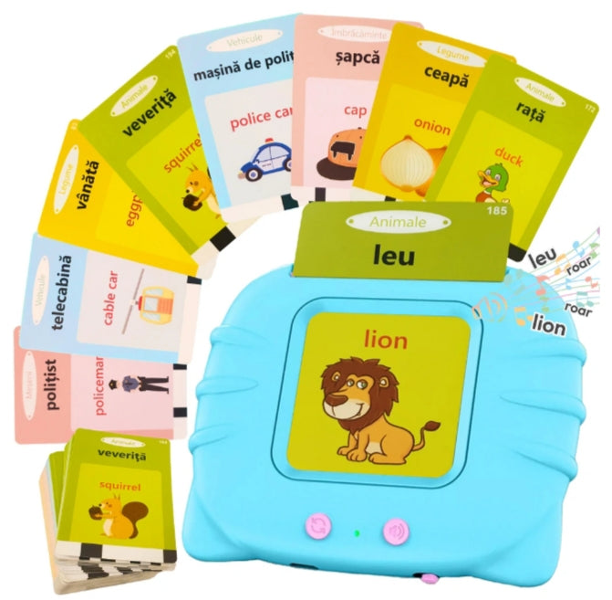 Jucărie de învățare a cuvintelor - Cititor de carduri interactive pentru copii